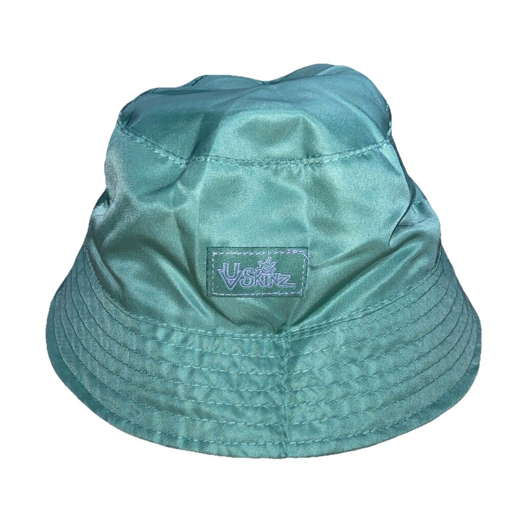UV Skinz Child’s Beach Sun Bucket Hat Size 2T Reversible Green Dinosaur UPF 50+